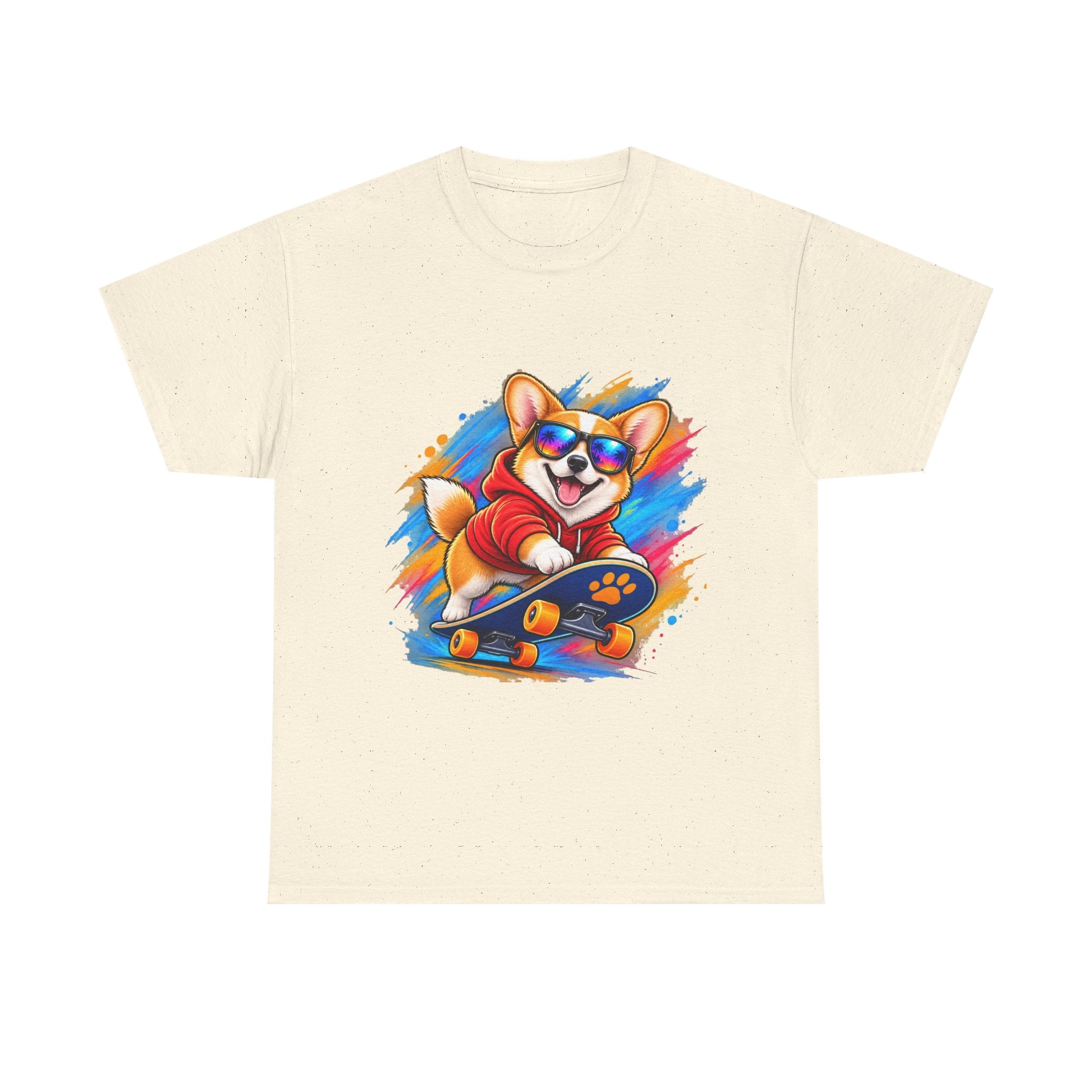 Corgi Skateboard T-Shirt