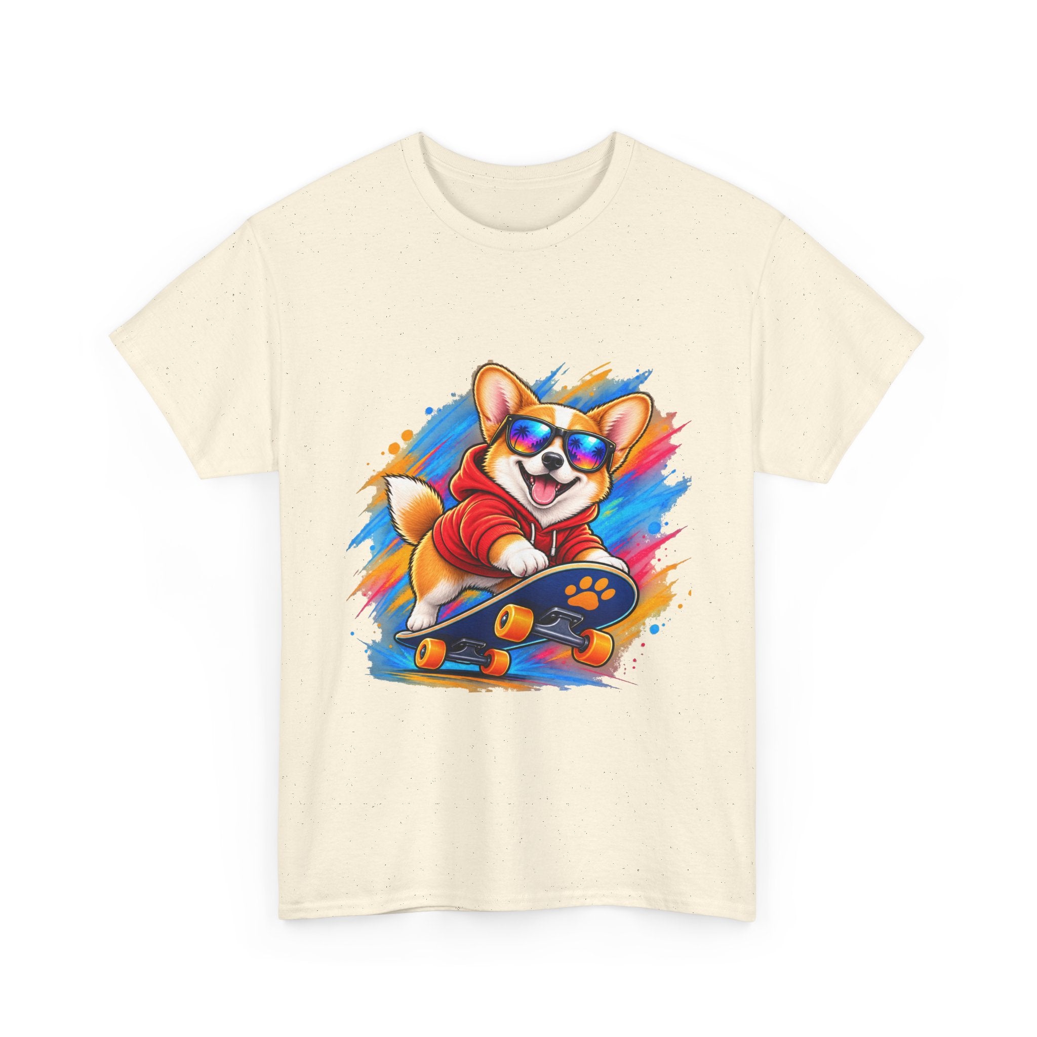 Corgi Skateboard T-Shirt