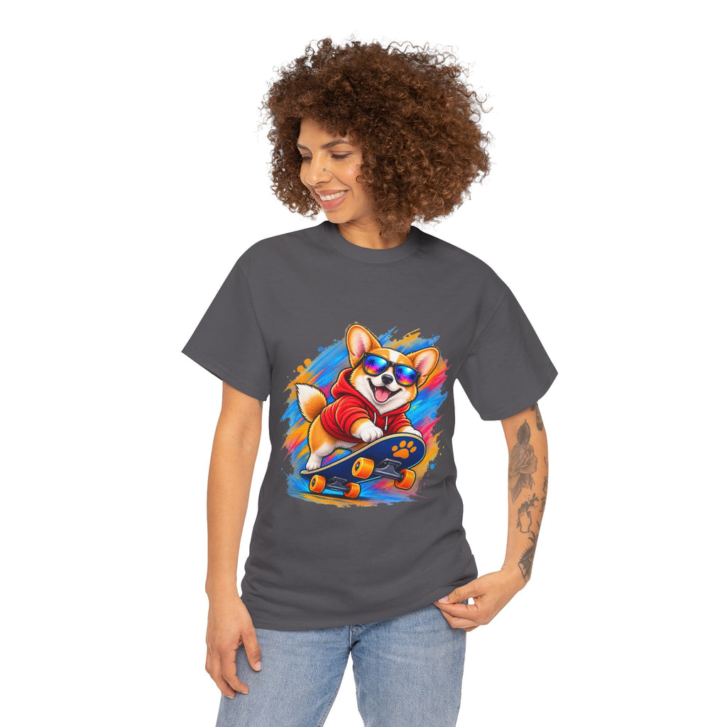Corgi Skateboard T-Shirt