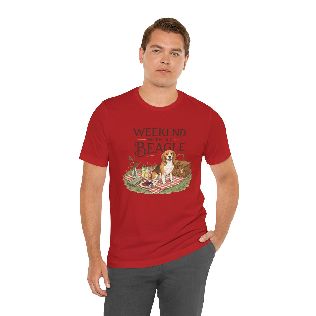 Weekend with My Beagle T-Shirt â€” Picnic Beagle Dog Lover Tee