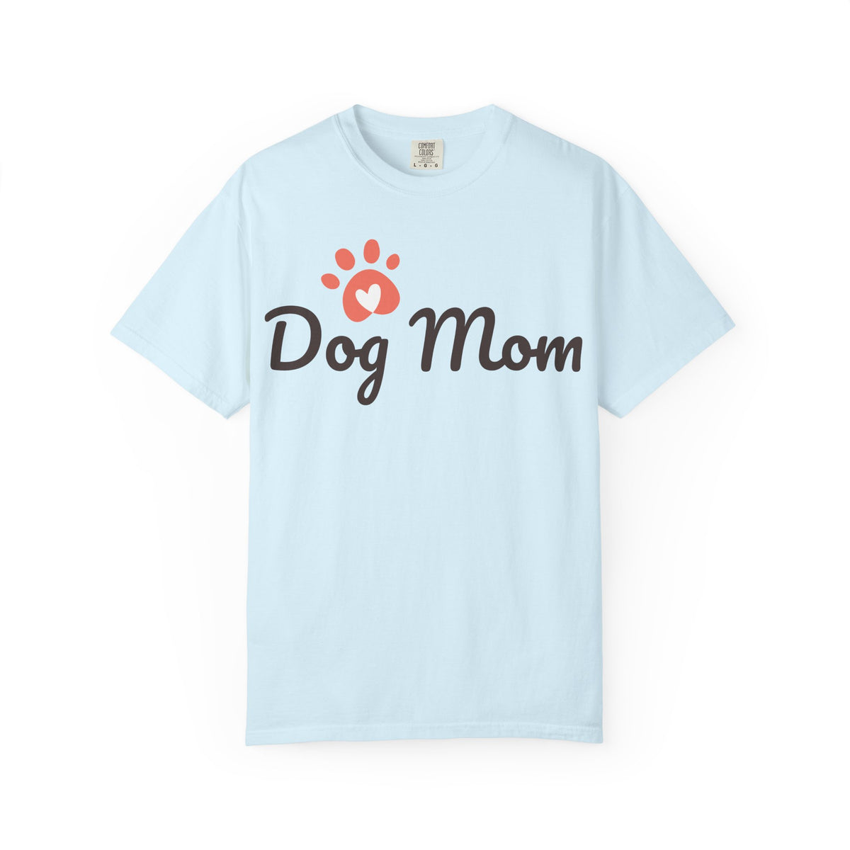 Dog Mom T-Shirt â€” Cute Paw Heart Graphic Tee for Dog Lovers