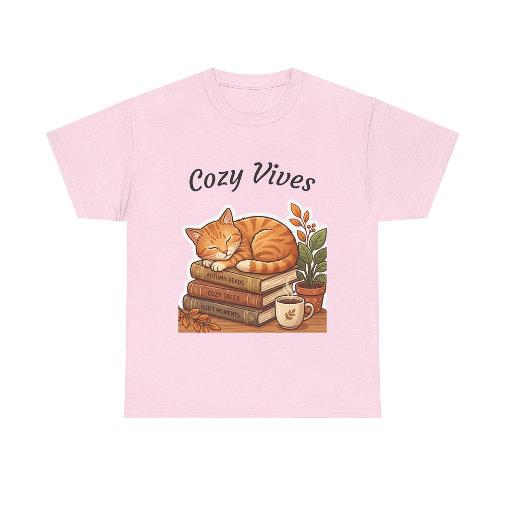 Cozy Cat & Books T-Shirt