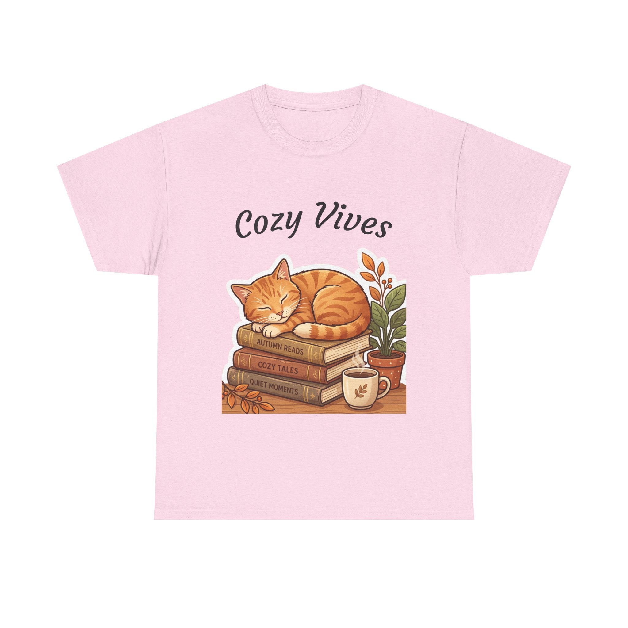 Cozy Cat & Books T-Shirt