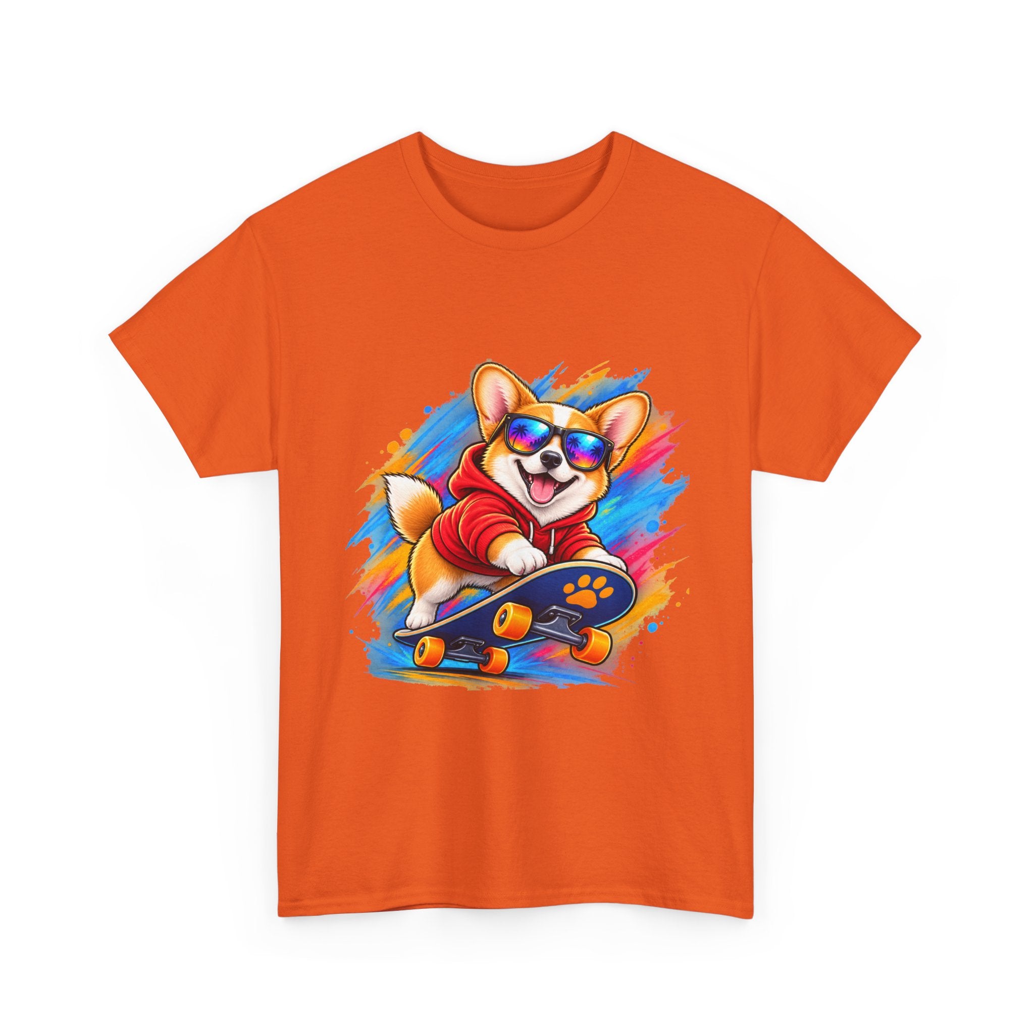 Corgi Skateboard T-Shirt