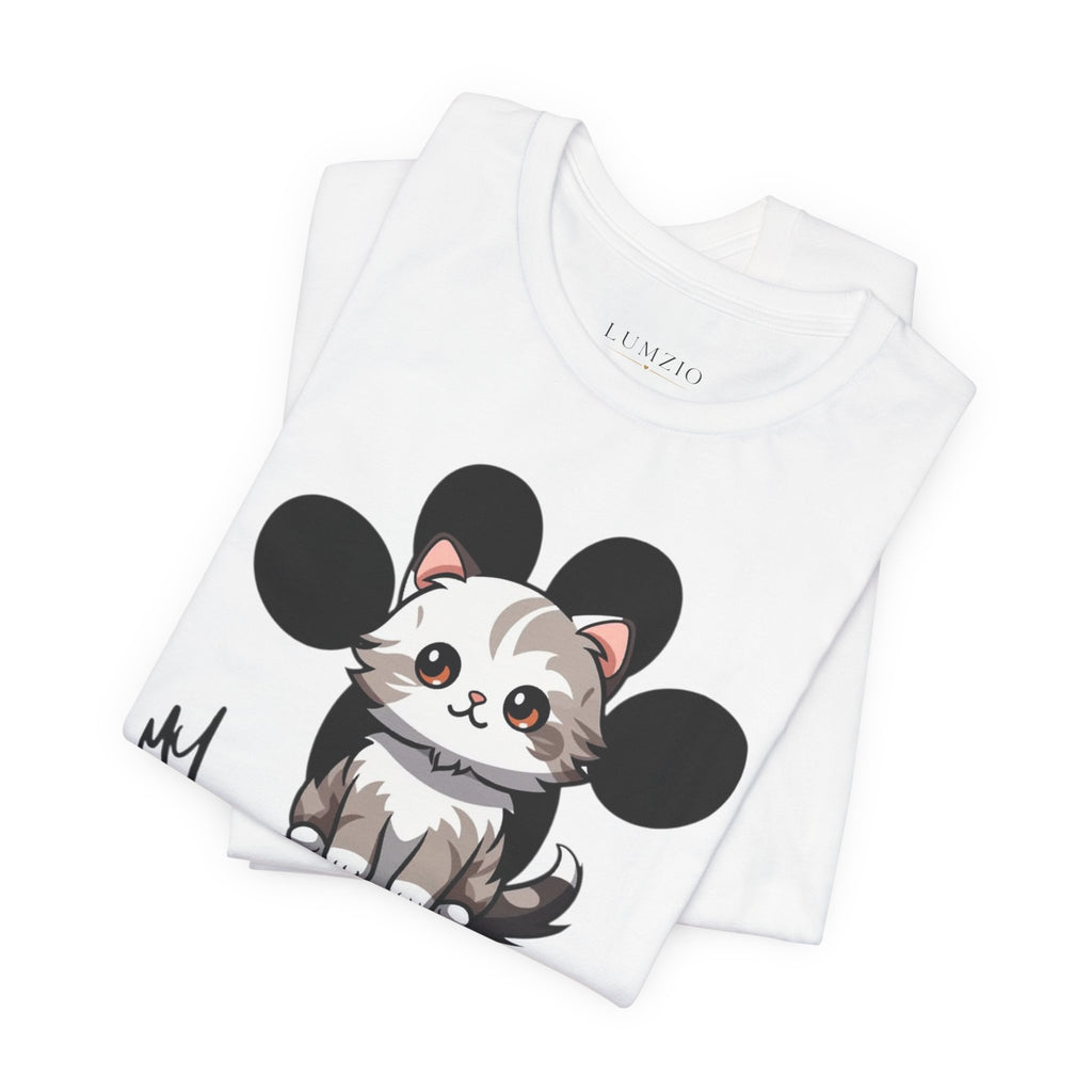Kitten Is My Life T-Shirt â€” Cute Cat Graphic Tee with Heart