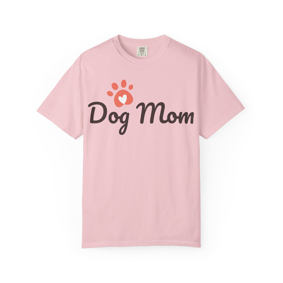 Dog Mom T-Shirt â€” Cute Paw Heart Graphic Tee for Dog Lovers