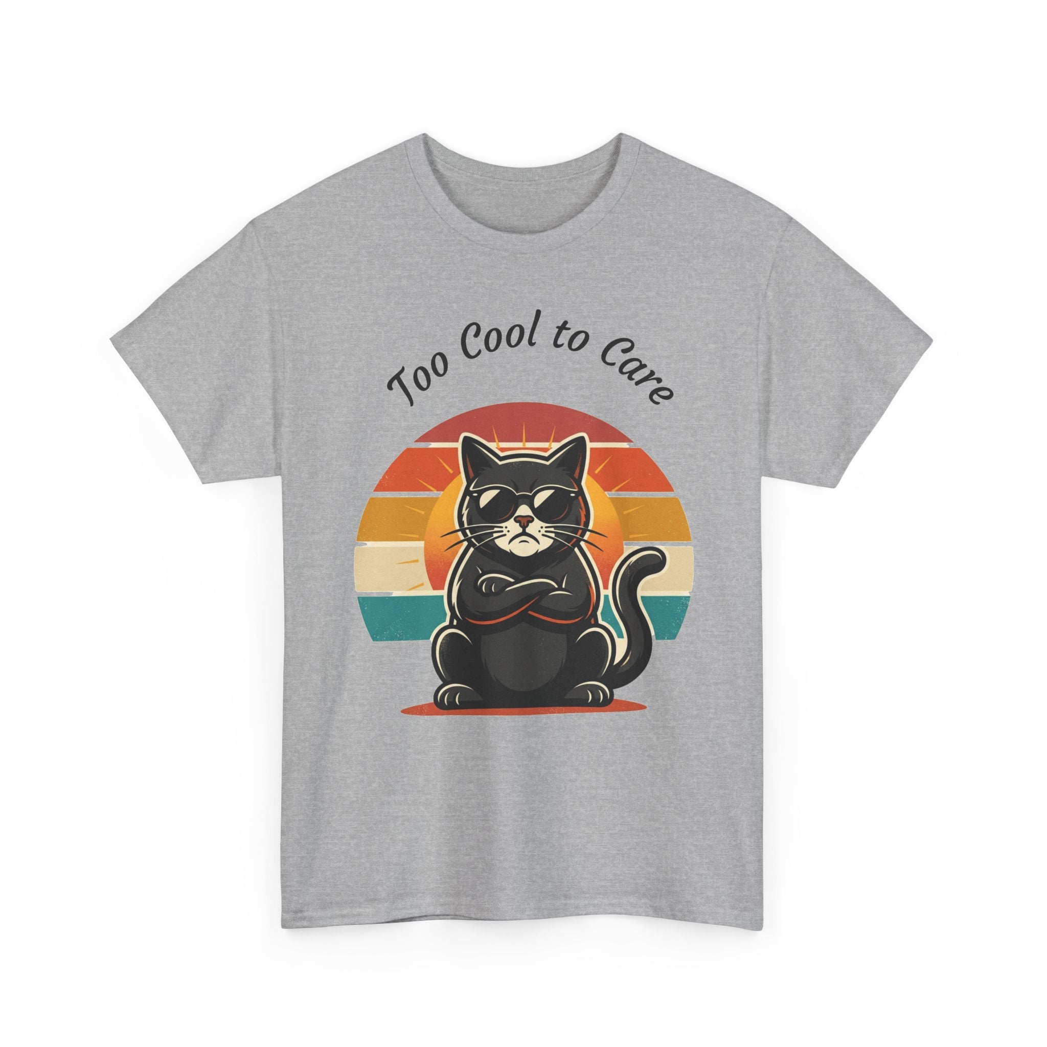 Too Cool to Care Cat Tee