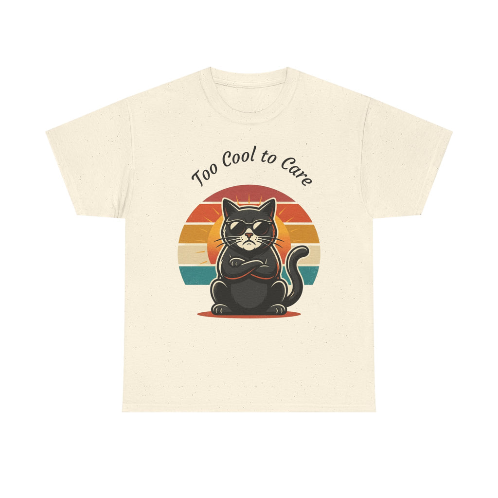 Too Cool to Care Cat Tee
