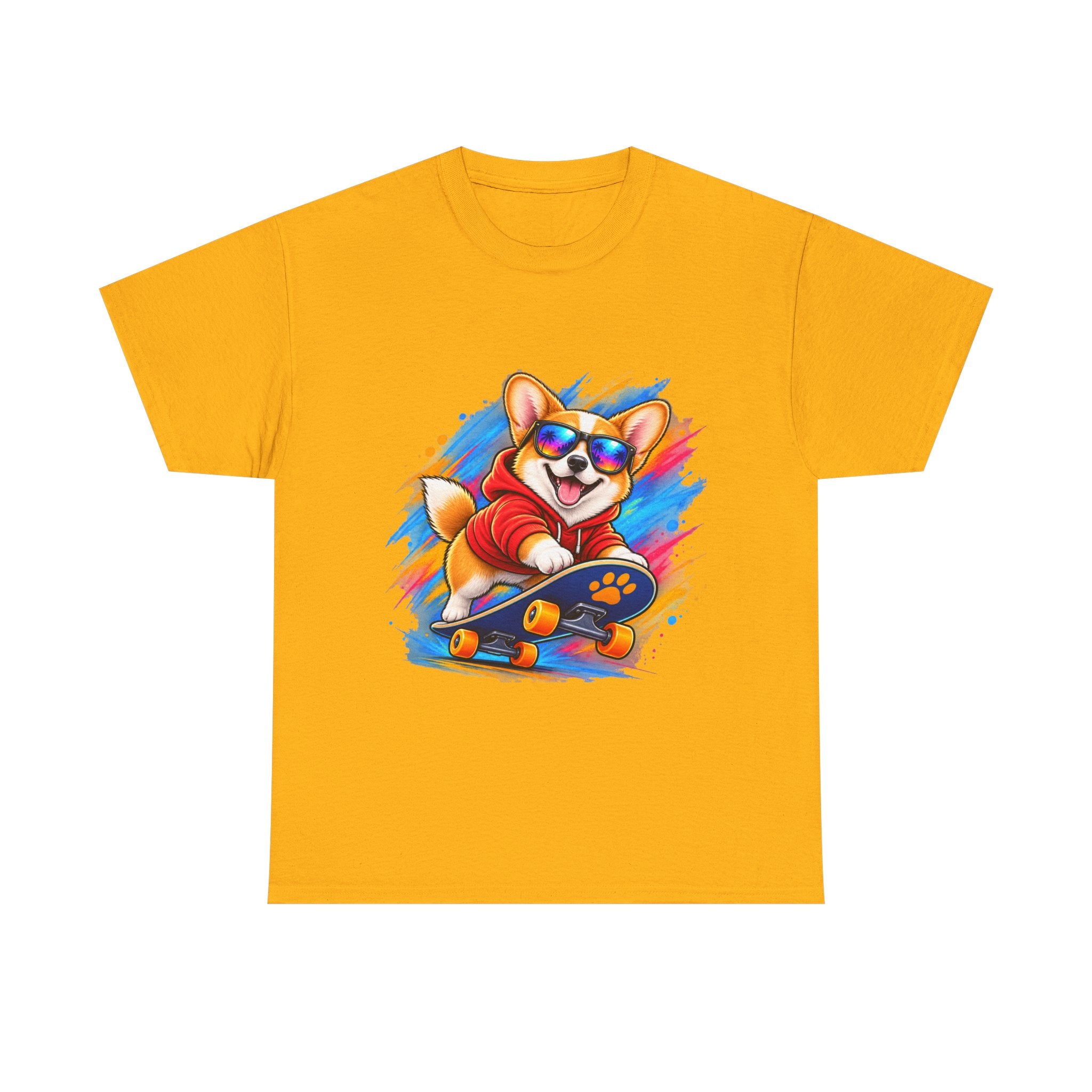 Corgi Skateboard T-Shirt