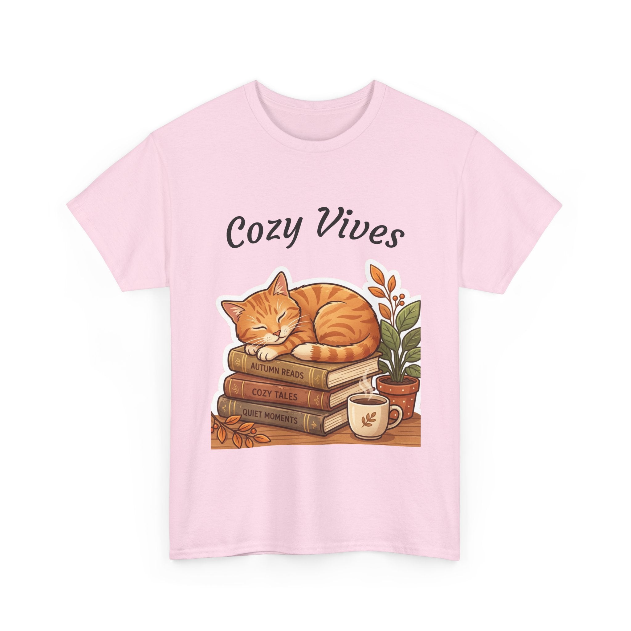 Cozy Cat & Books T-Shirt
