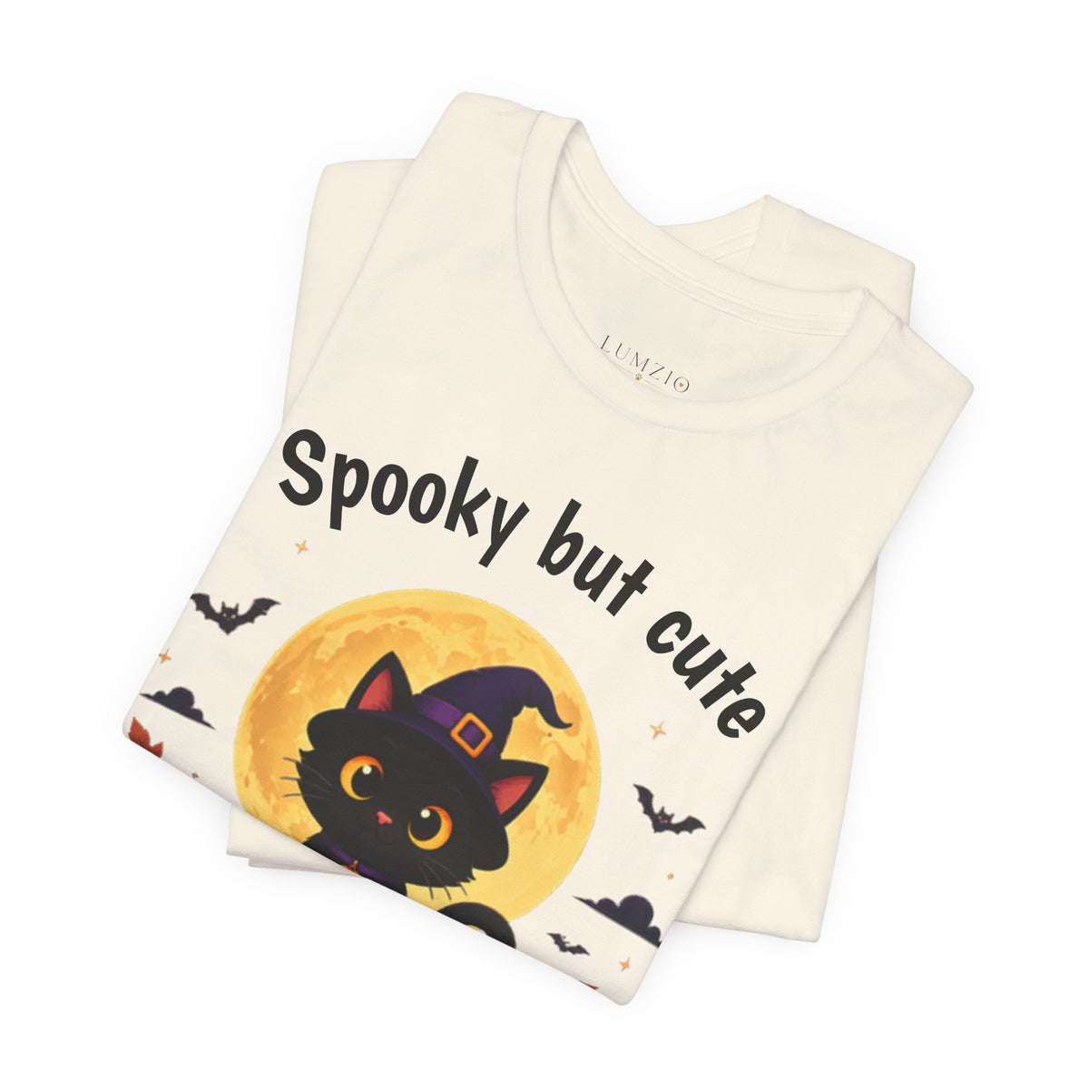Spooky But Cute Halloween Cat T-Shirt