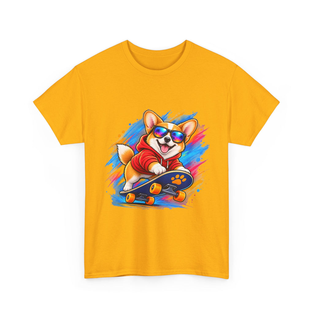 Corgi Skateboard T-Shirt