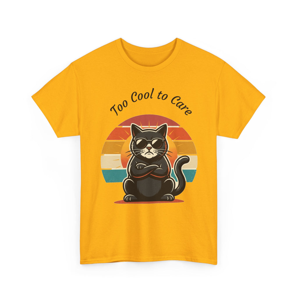 Too Cool to Care Cat Tee