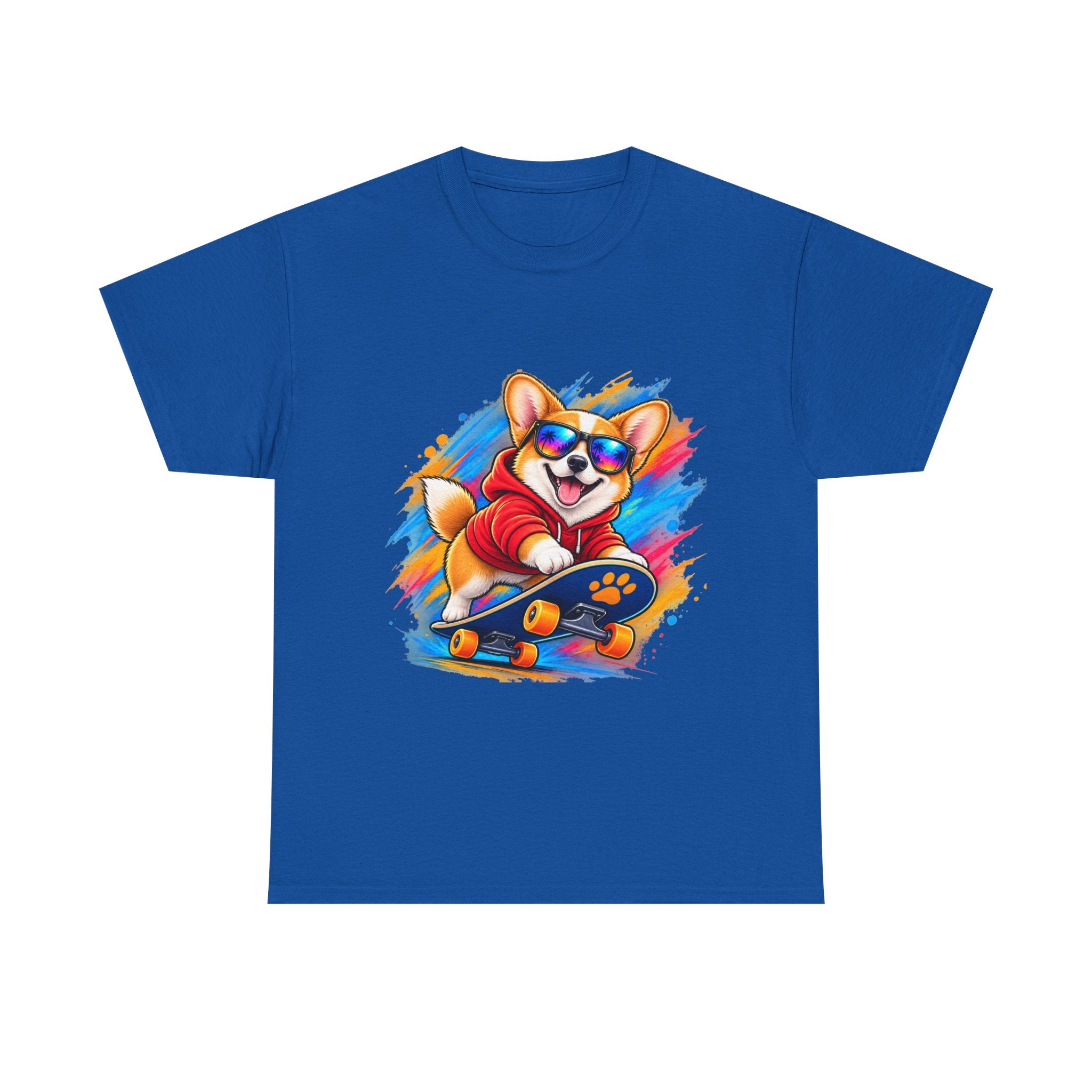 Corgi Skateboard T-Shirt