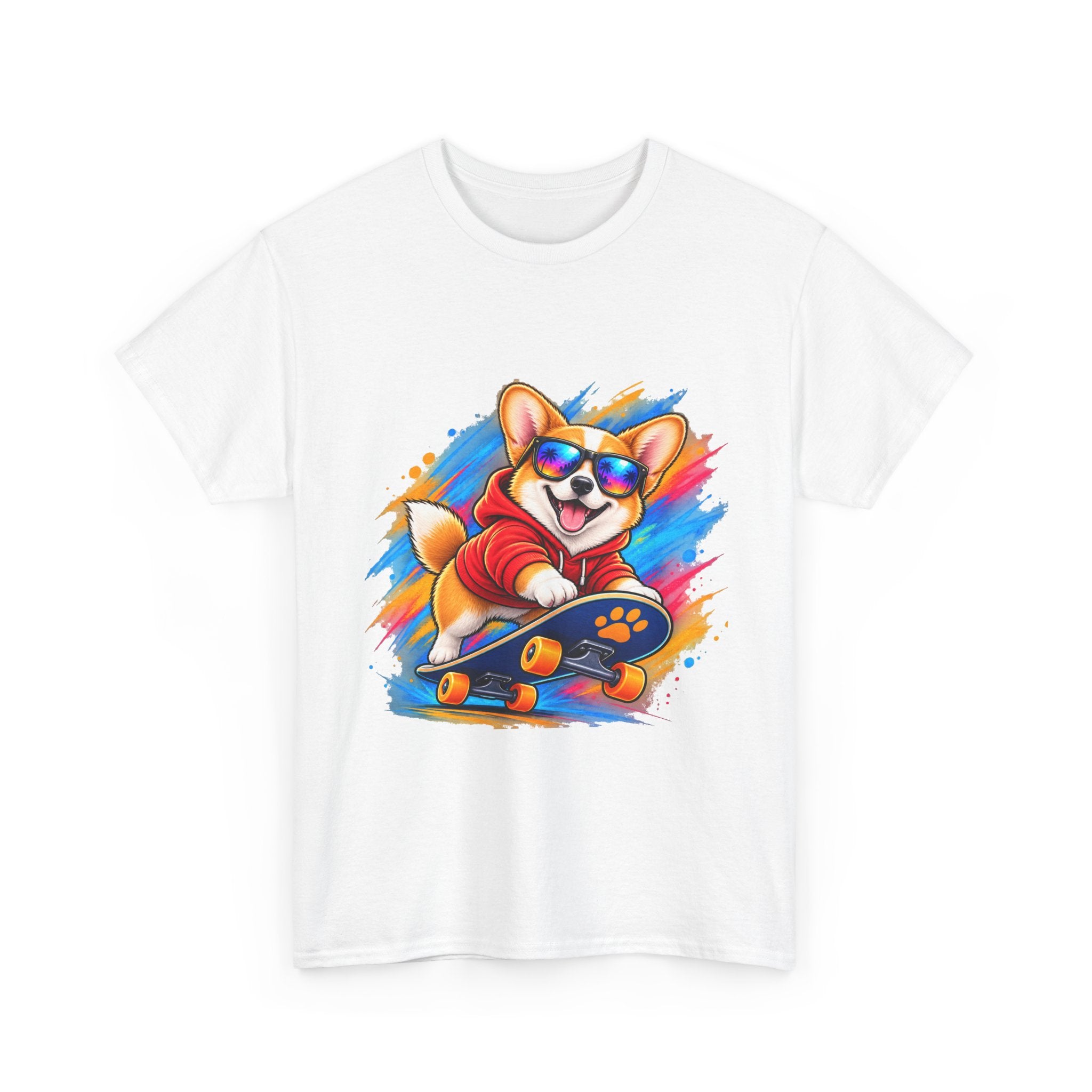 Corgi Skateboard T-Shirt