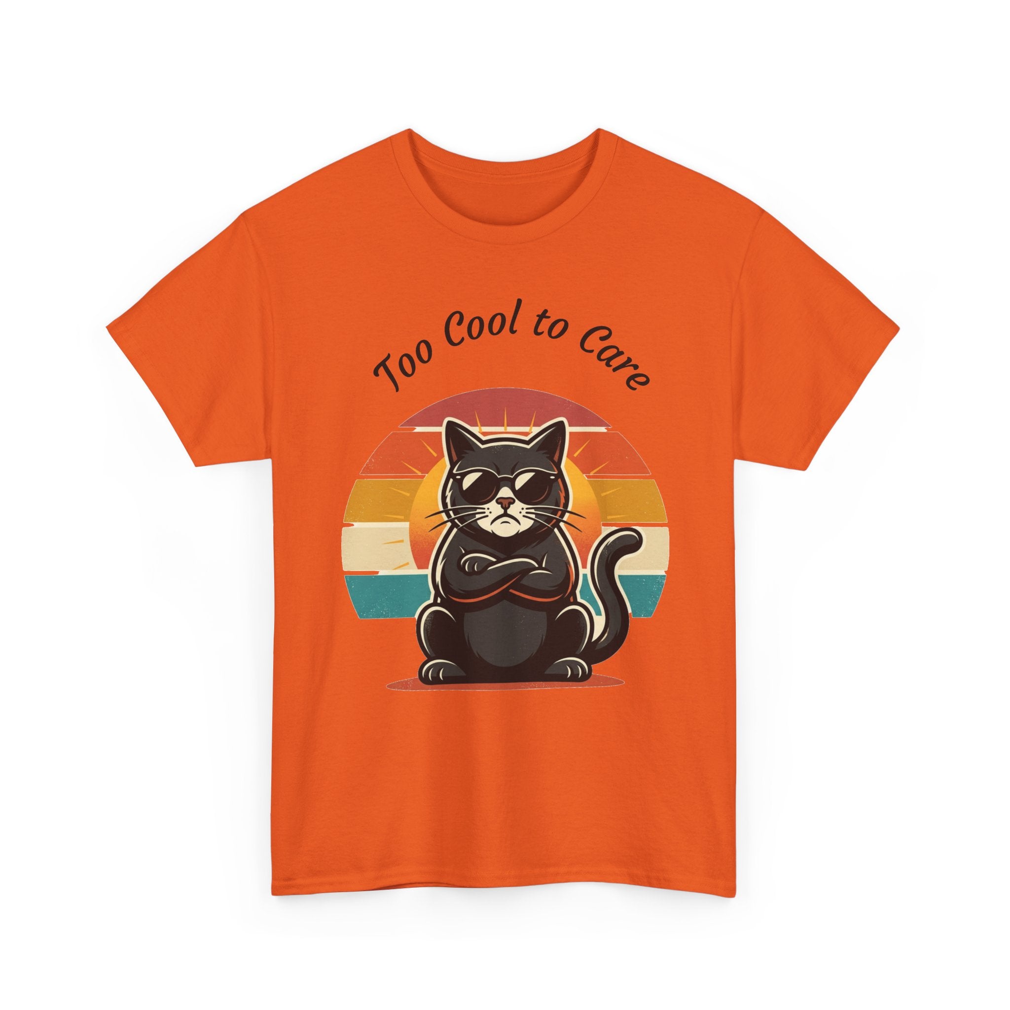 Too Cool to Care Cat Tee