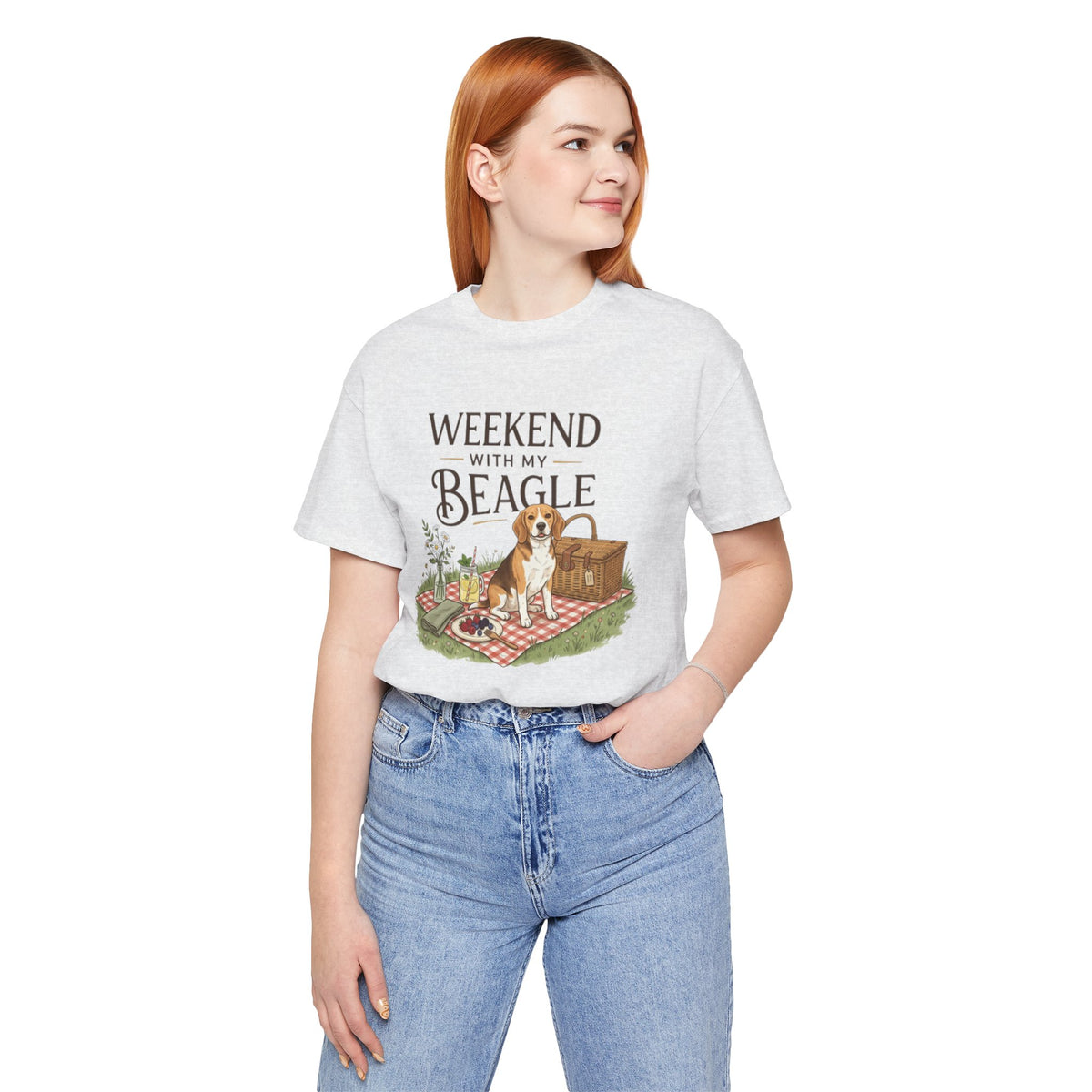 Weekend with My Beagle T-Shirt â€” Picnic Beagle Dog Lover Tee