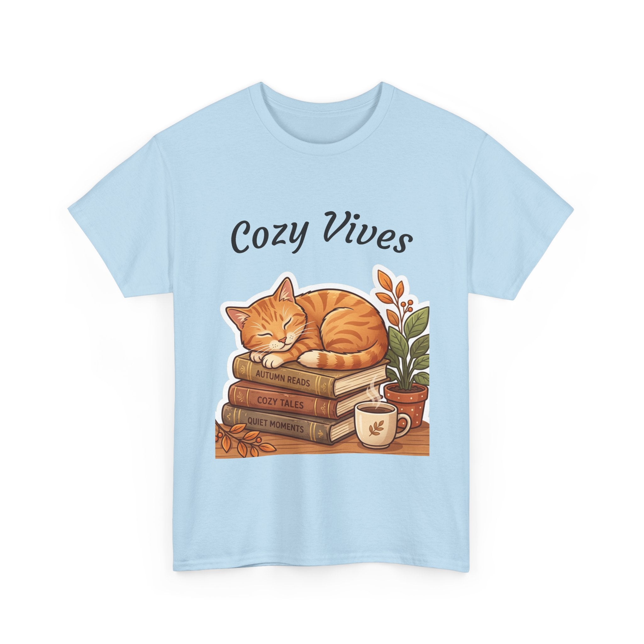 Cozy Cat & Books T-Shirt
