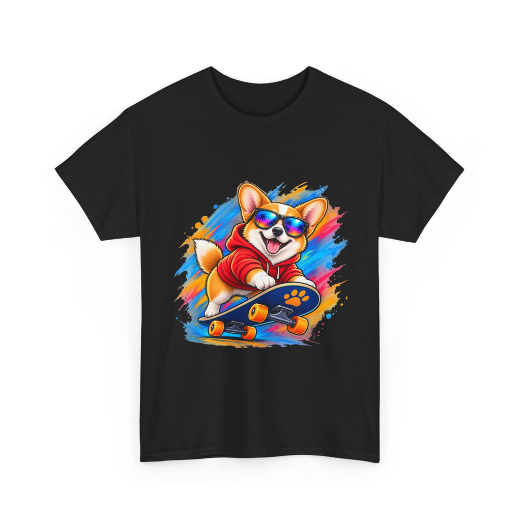 Corgi Skateboard T-Shirt