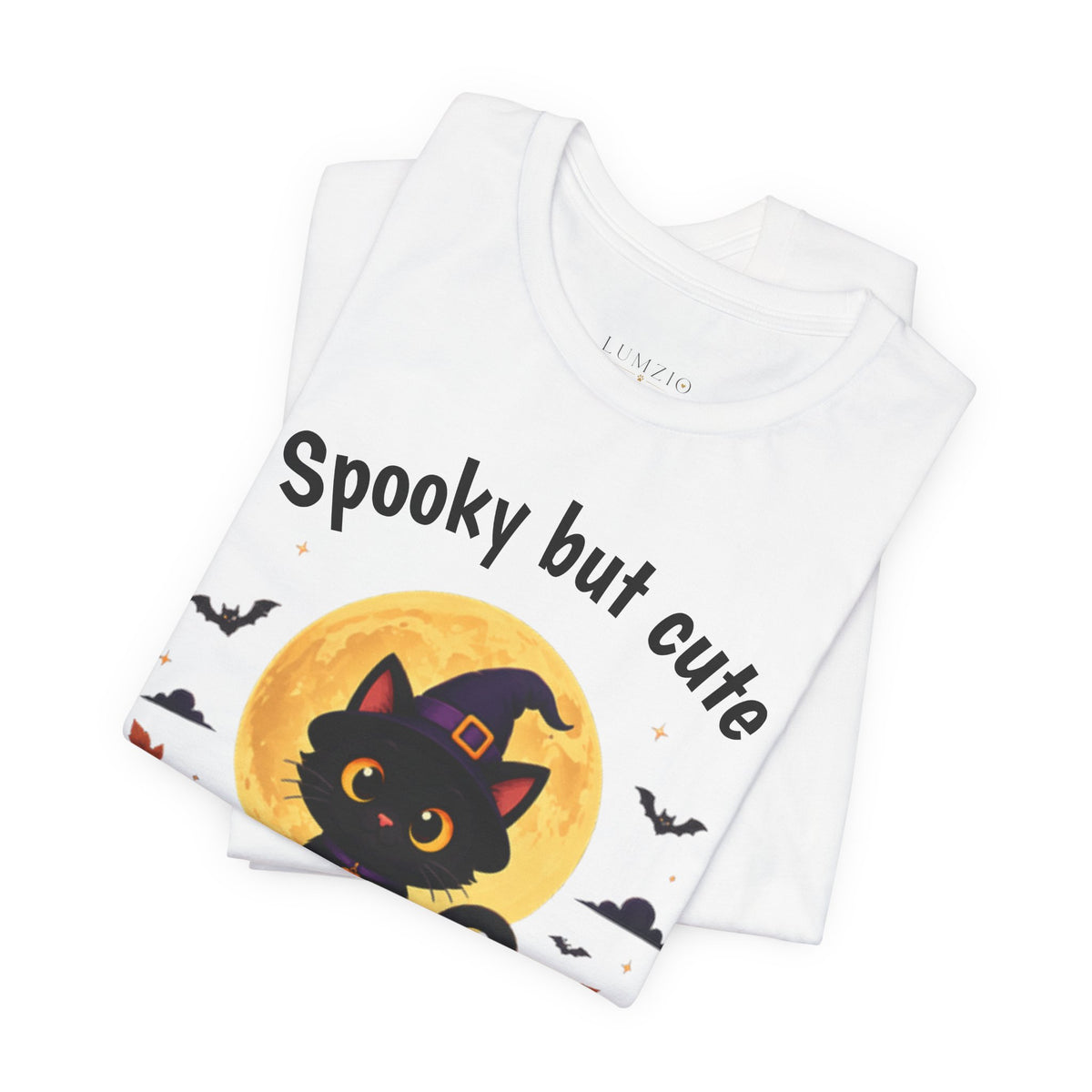 Spooky But Cute Halloween Cat T-Shirt