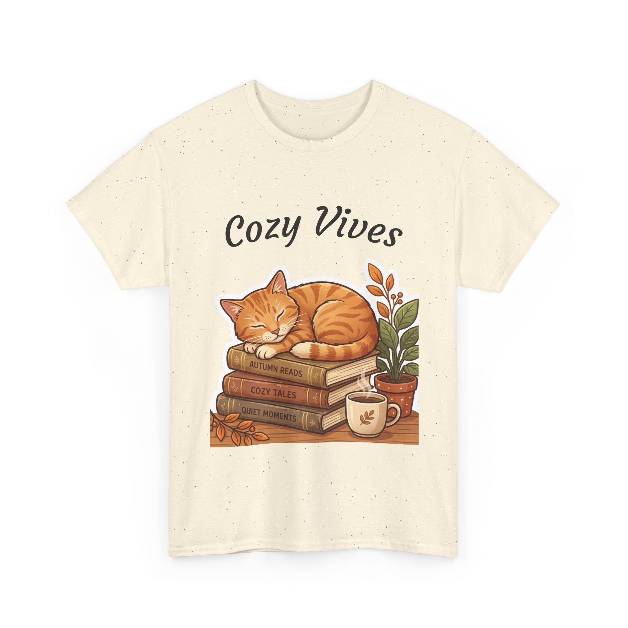 Cozy Cat & Books T-Shirt