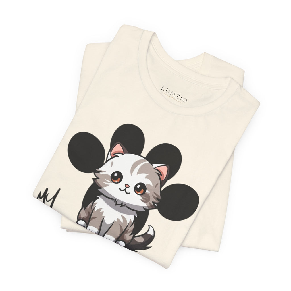 Kitten Is My Life T-Shirt â€” Cute Cat Graphic Tee with Heart