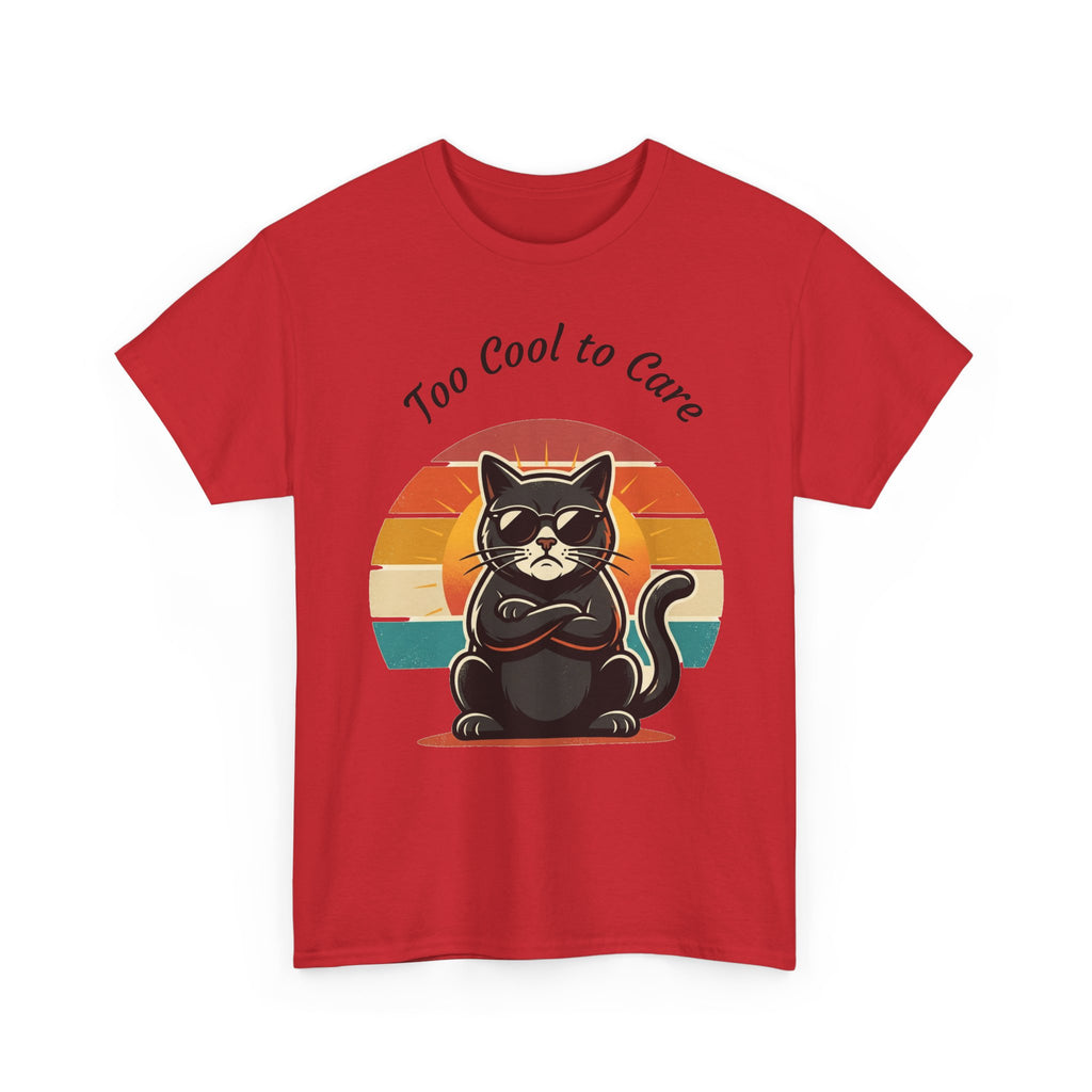 Too Cool to Care Cat Tee
