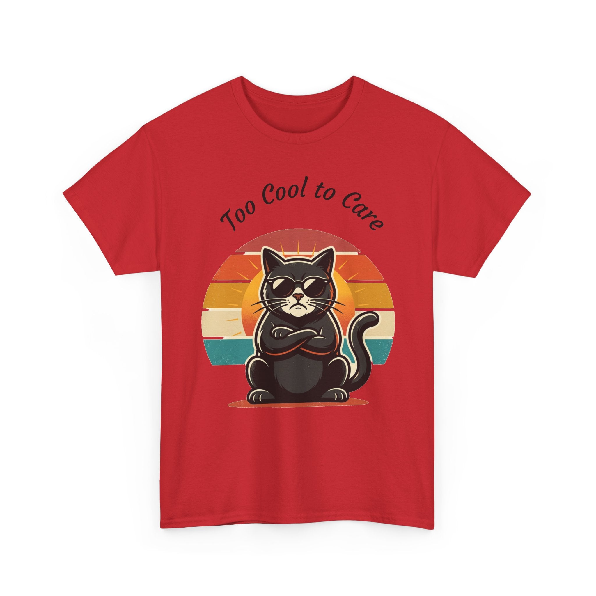Too Cool to Care Cat Tee