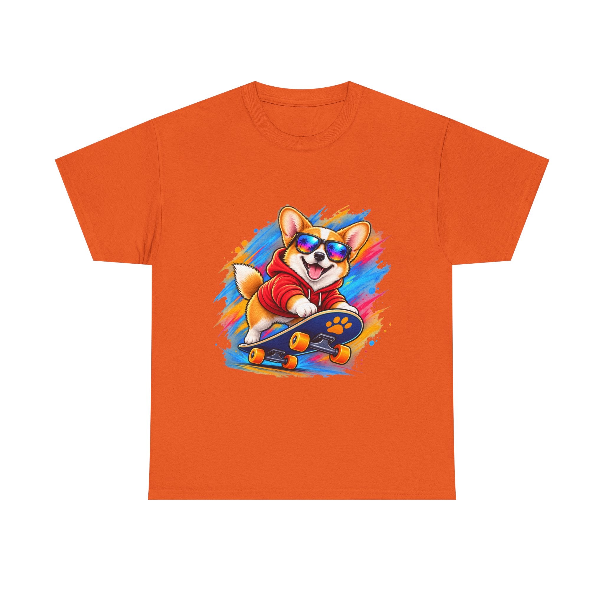 Corgi Skateboard T-Shirt
