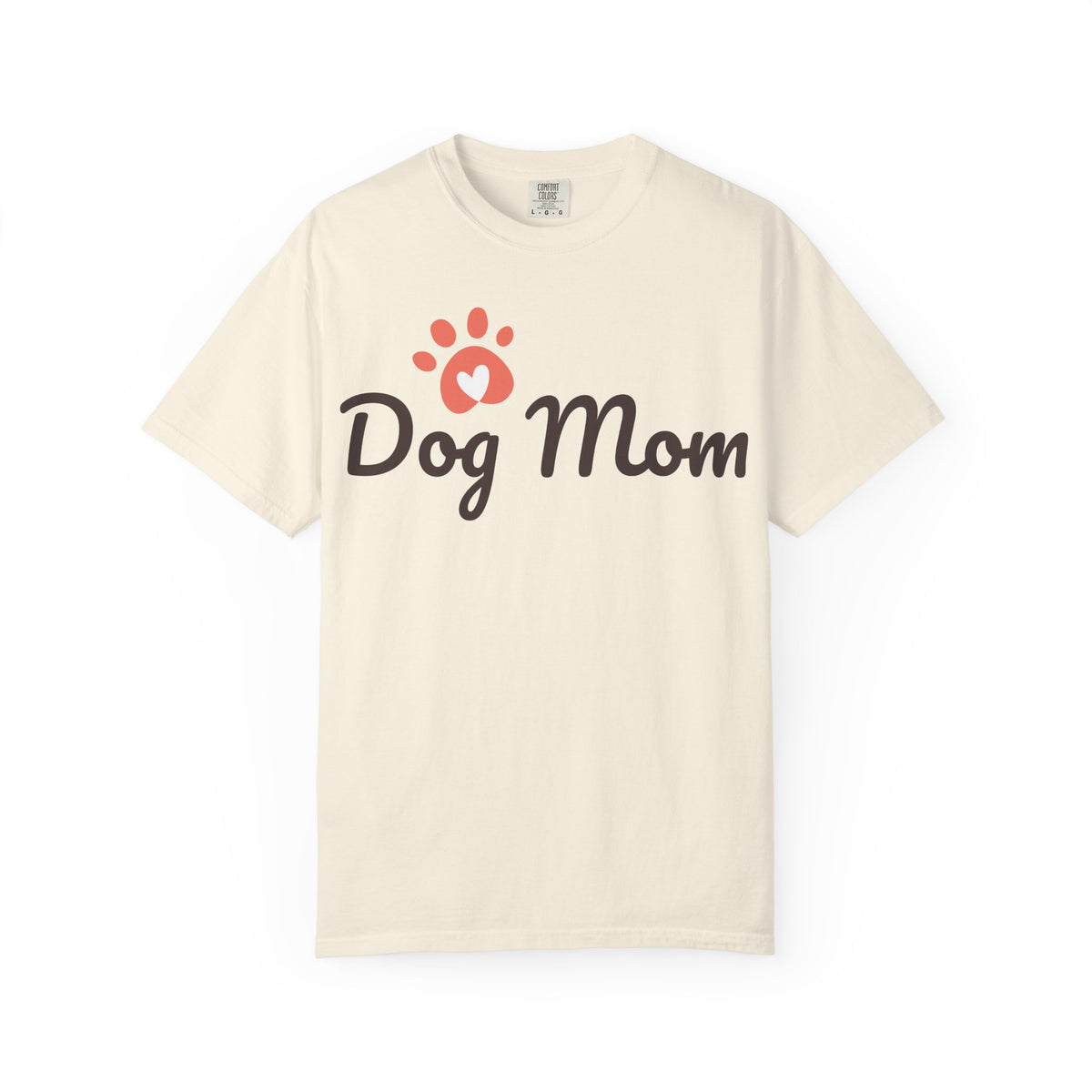 Dog Mom T-Shirt â€” Cute Paw Heart Graphic Tee for Dog Lovers