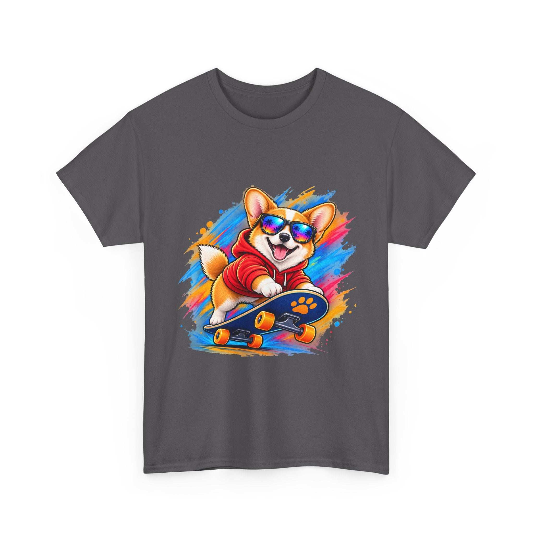Corgi Skateboard T-Shirt