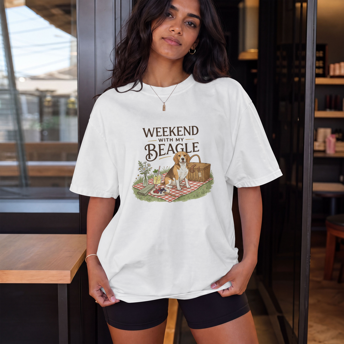 Weekend with My Beagle T-Shirt â€” Picnic Beagle Dog Lover Tee
