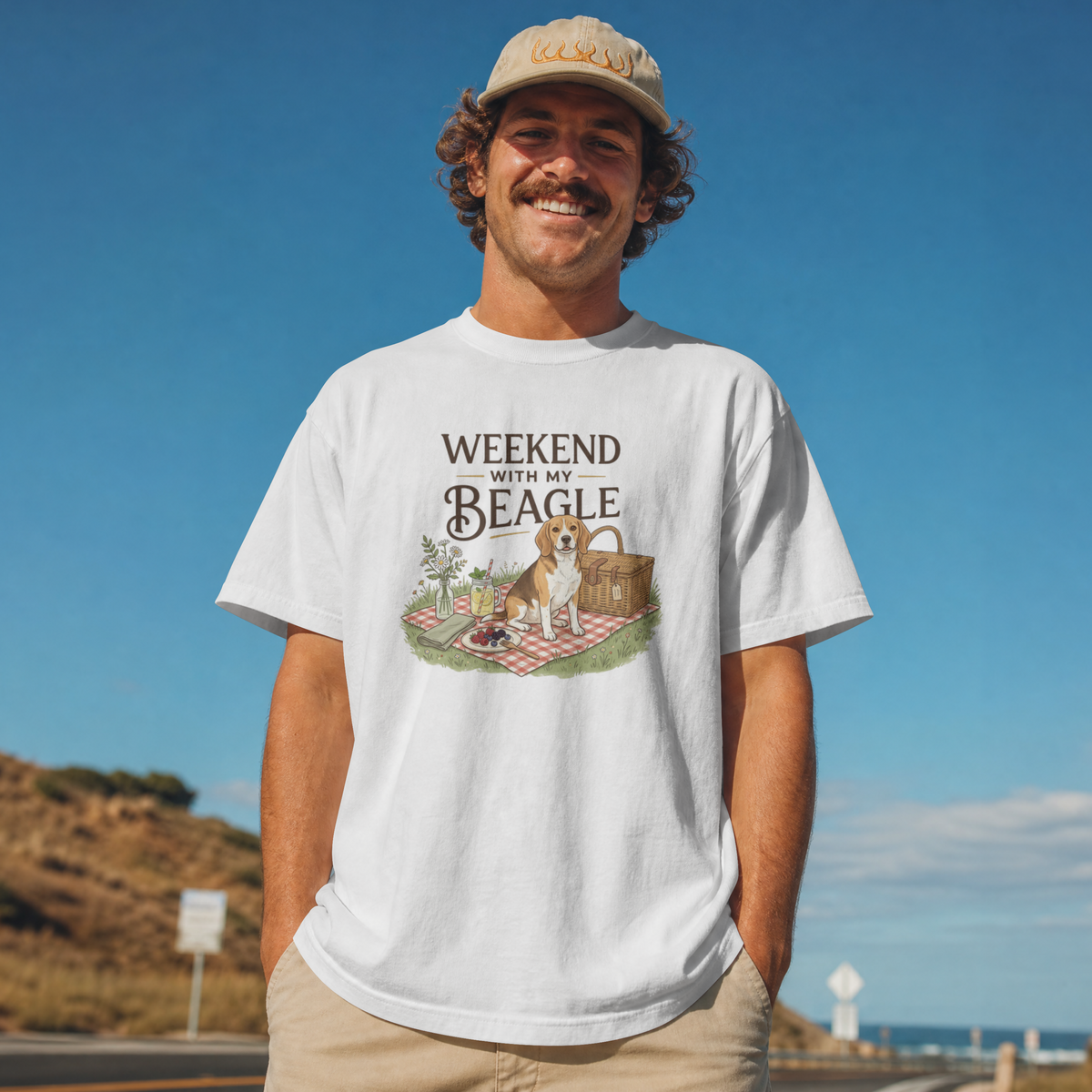 Weekend with My Beagle T-Shirt â€” Picnic Beagle Dog Lover Tee