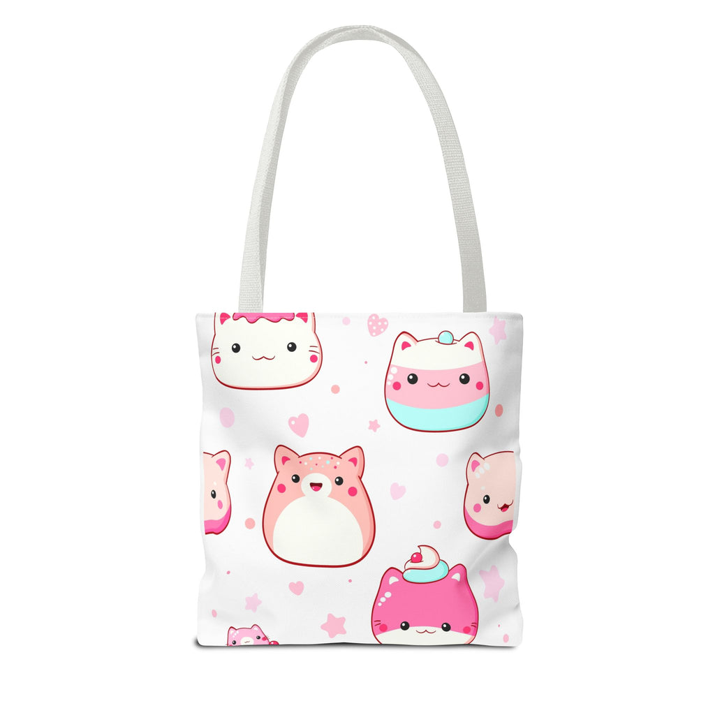 Cute Kawaii Cat Squishies Tote Bag â€” "So Sweet" All-Over Print