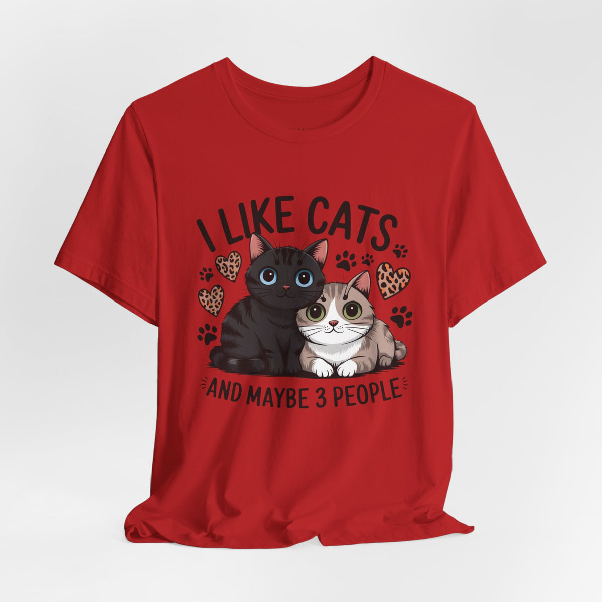 I Like Cats Tee â€” Cute Cat Lovers Shirt (â€œAnd Maybe 3 Peopleâ€)