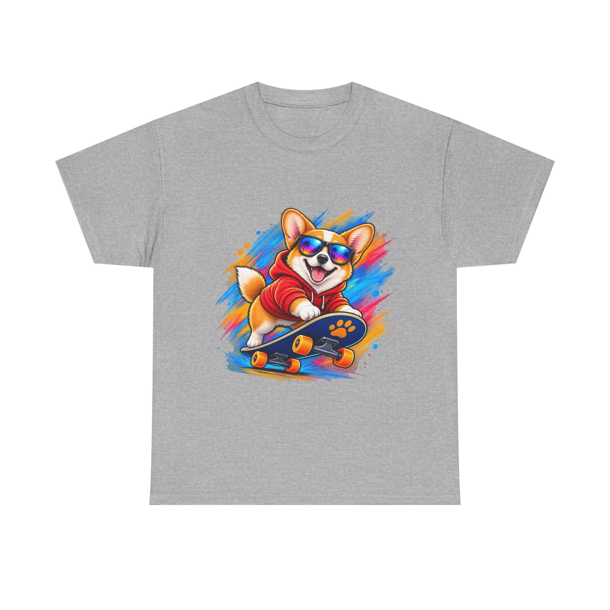 Corgi Skateboard T-Shirt