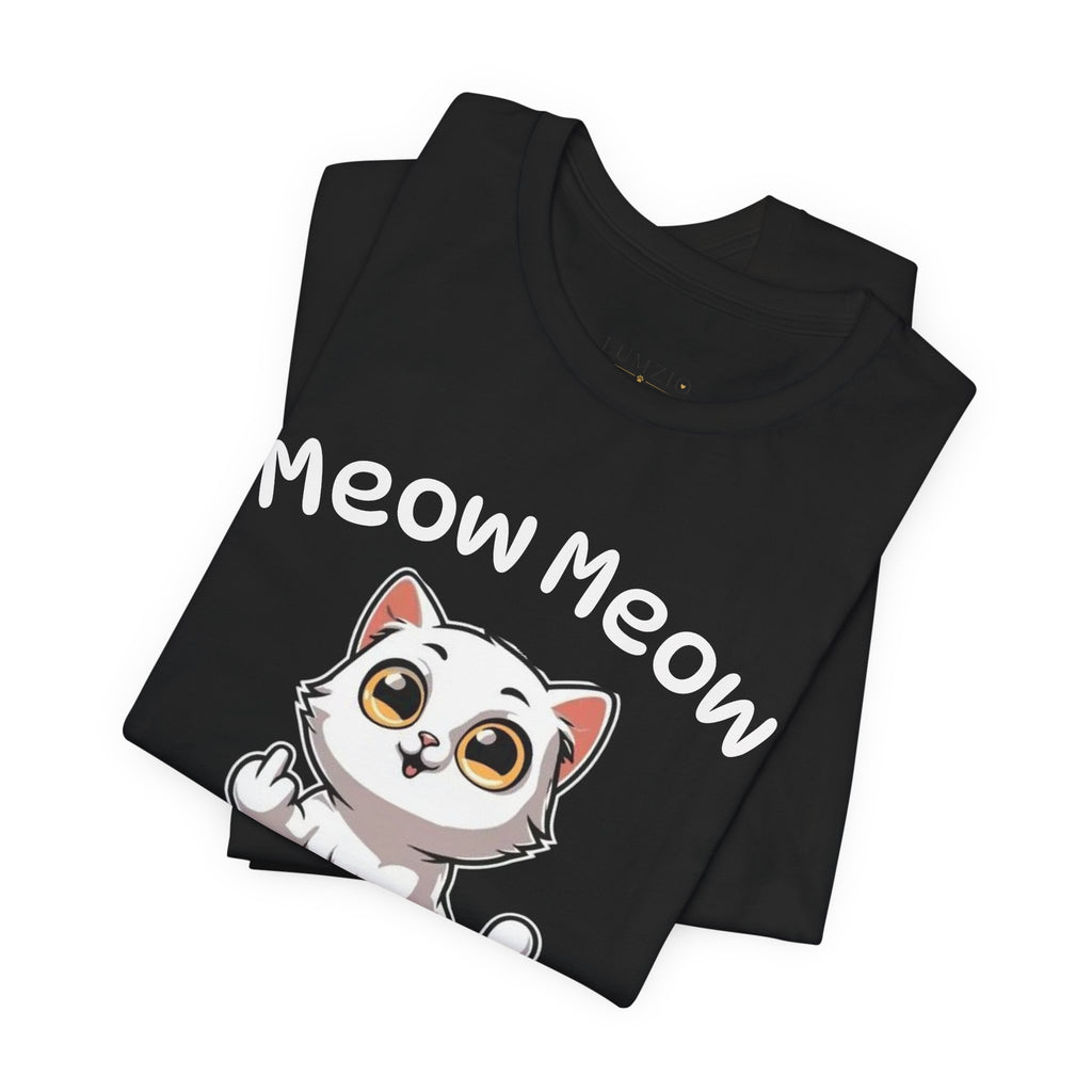 Funny Cat T-Shirt â€” "Meow Meow Madafakas" Cute Middle Finger Kitten Tee