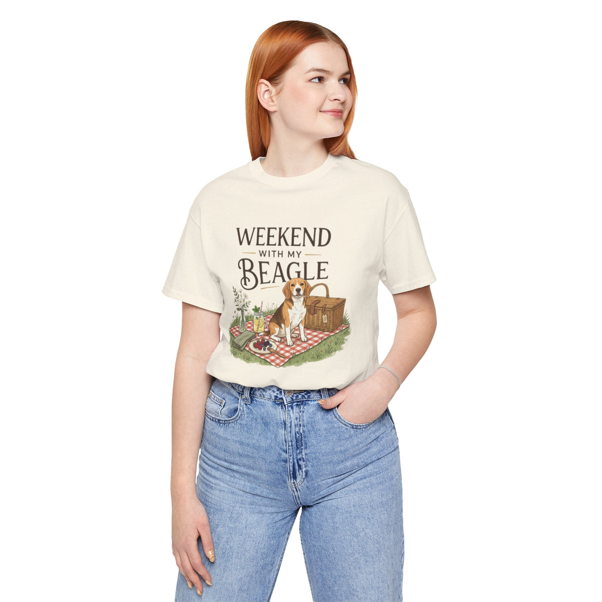 Weekend with My Beagle T-Shirt â€” Picnic Beagle Dog Lover Tee