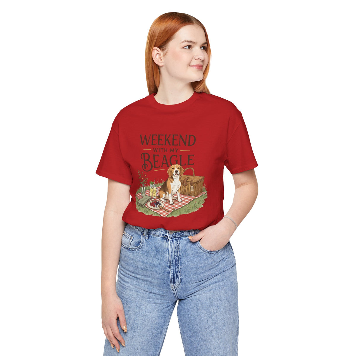 Weekend with My Beagle T-Shirt â€” Picnic Beagle Dog Lover Tee