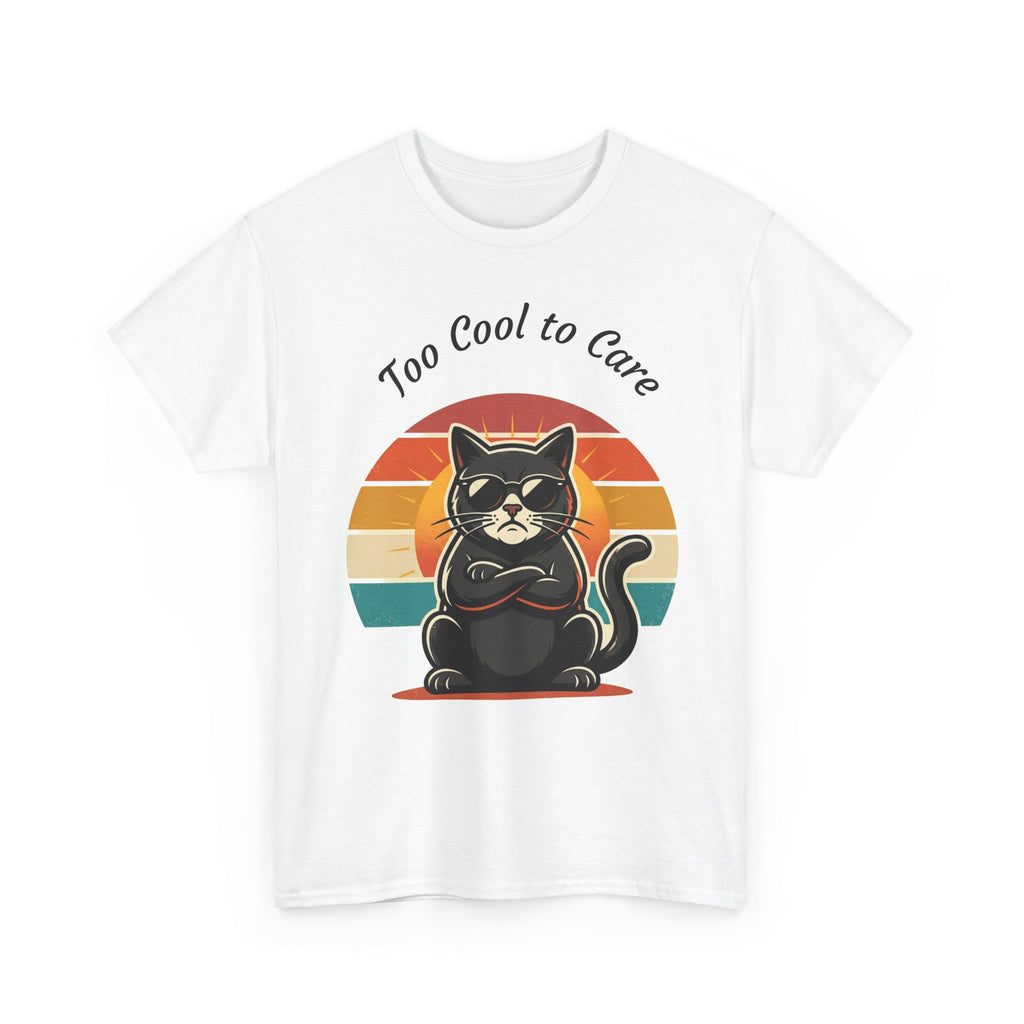 Too Cool to Care Cat Tee