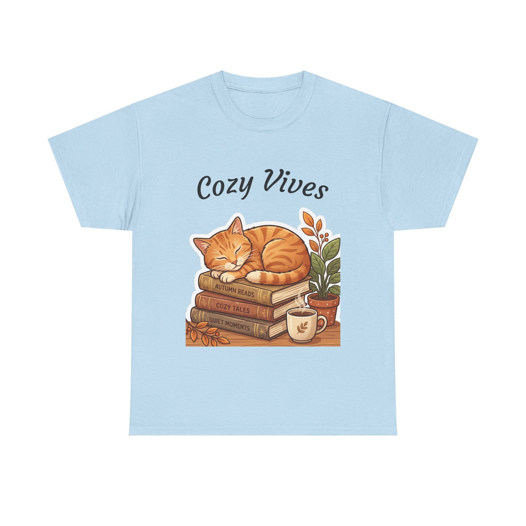 Cozy Cat & Books T-Shirt