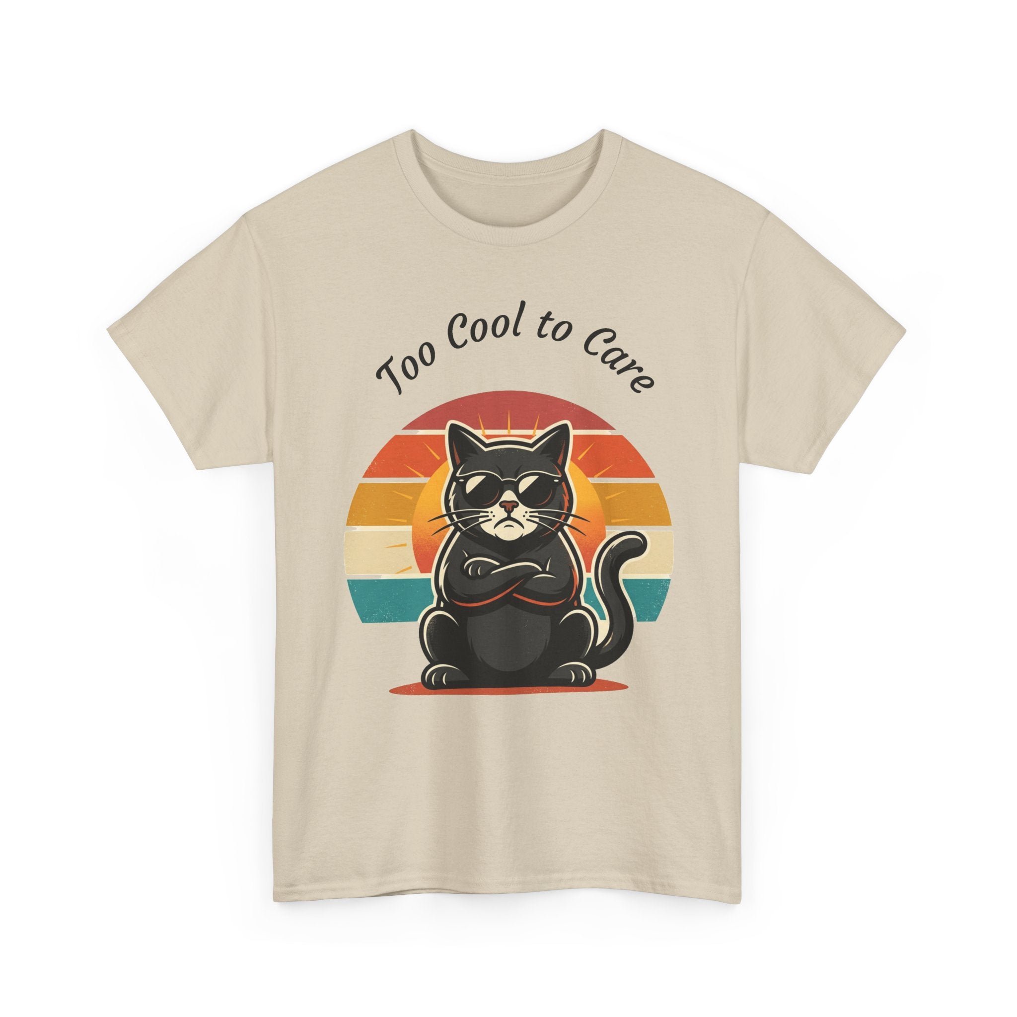 Too Cool to Care Cat Tee