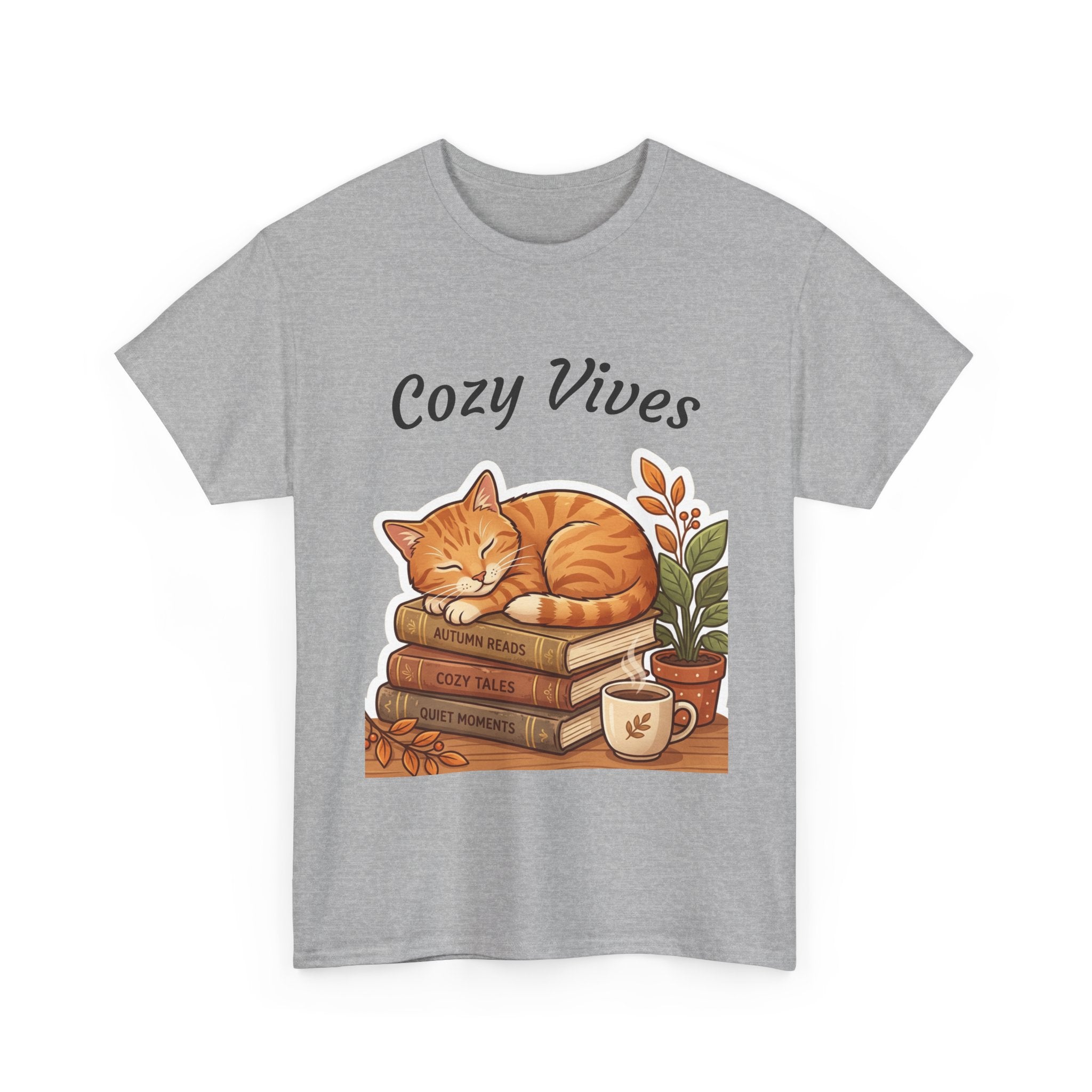 Cozy Cat & Books T-Shirt