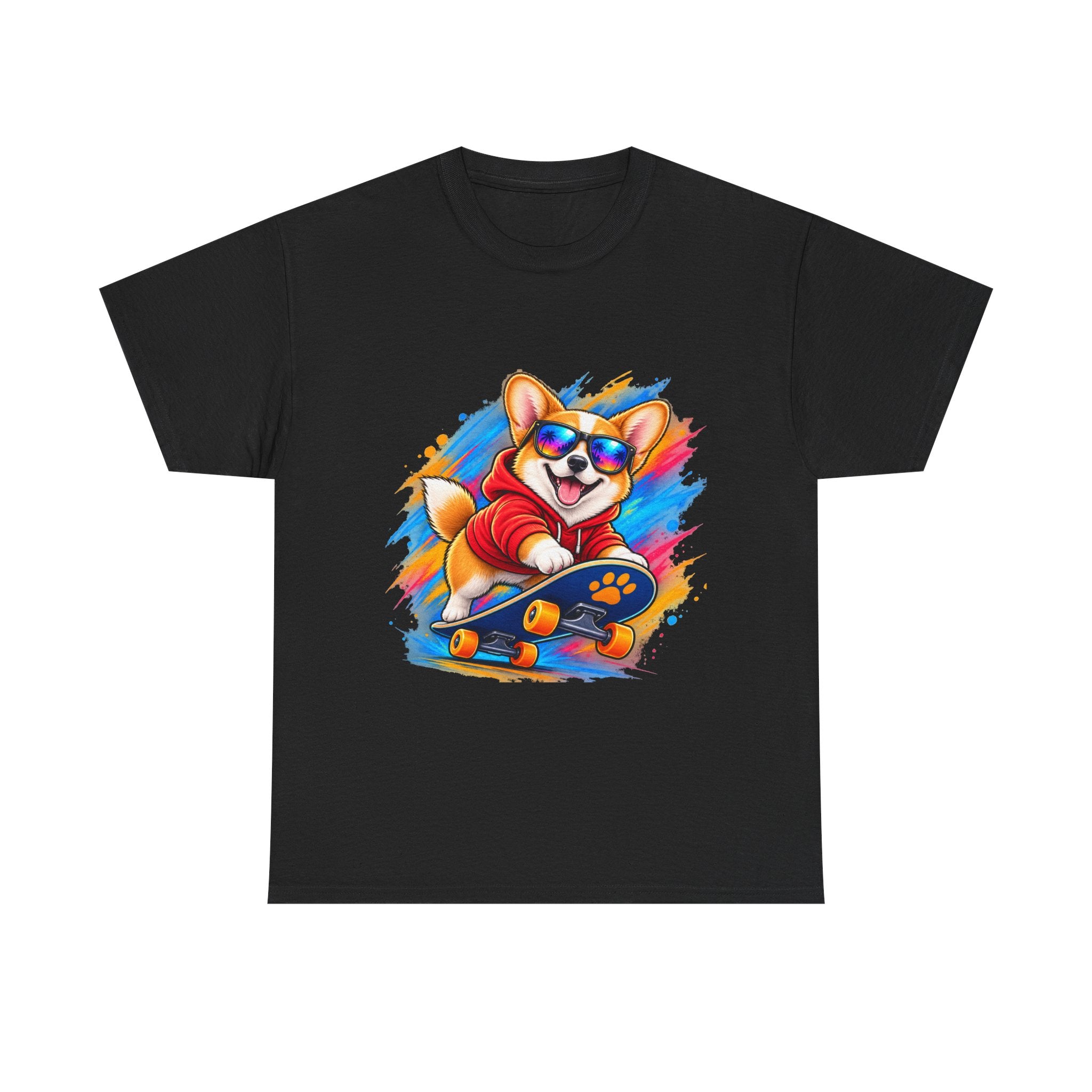 Corgi Skateboard T-Shirt