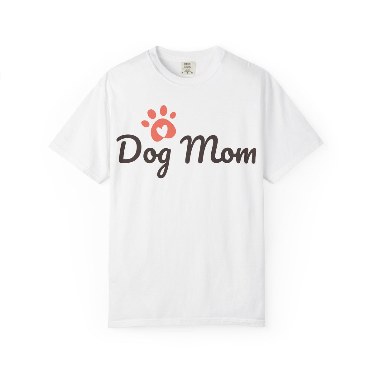 Dog Mom T-Shirt â€” Cute Paw Heart Graphic Tee for Dog Lovers