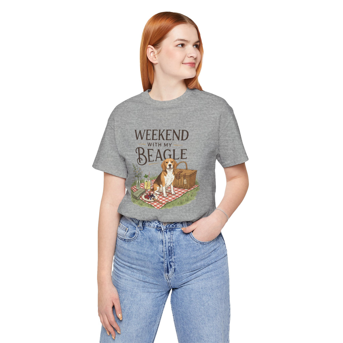 Weekend with My Beagle T-Shirt â€” Picnic Beagle Dog Lover Tee