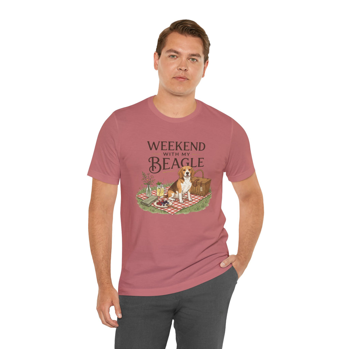 Weekend with My Beagle T-Shirt â€” Picnic Beagle Dog Lover Tee