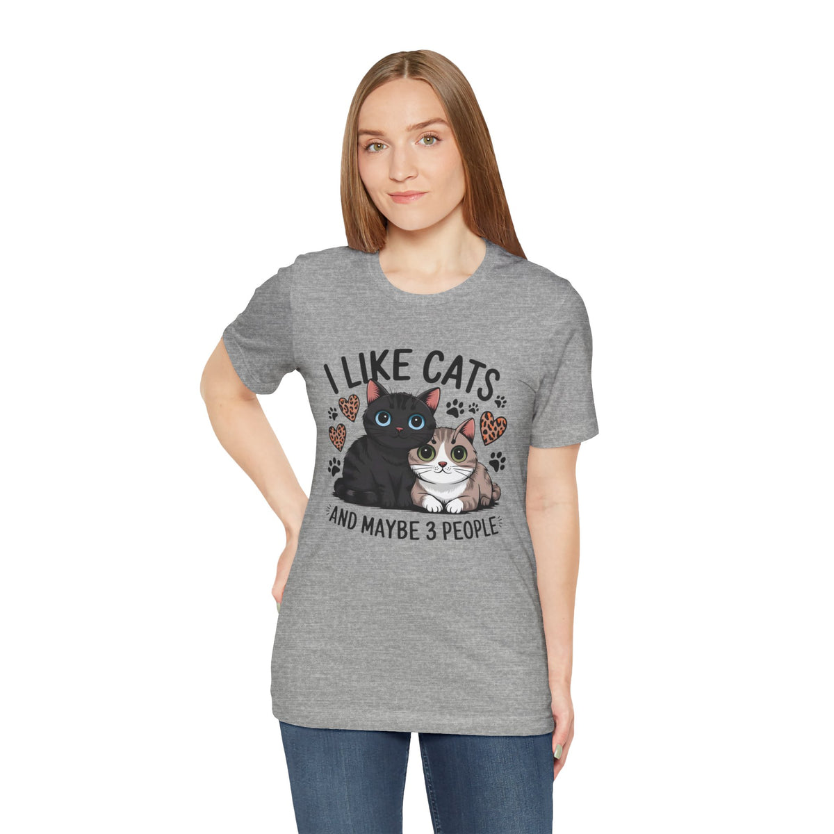 I Like Cats Tee â€” Cute Cat Lovers Shirt (â€œAnd Maybe 3 Peopleâ€)