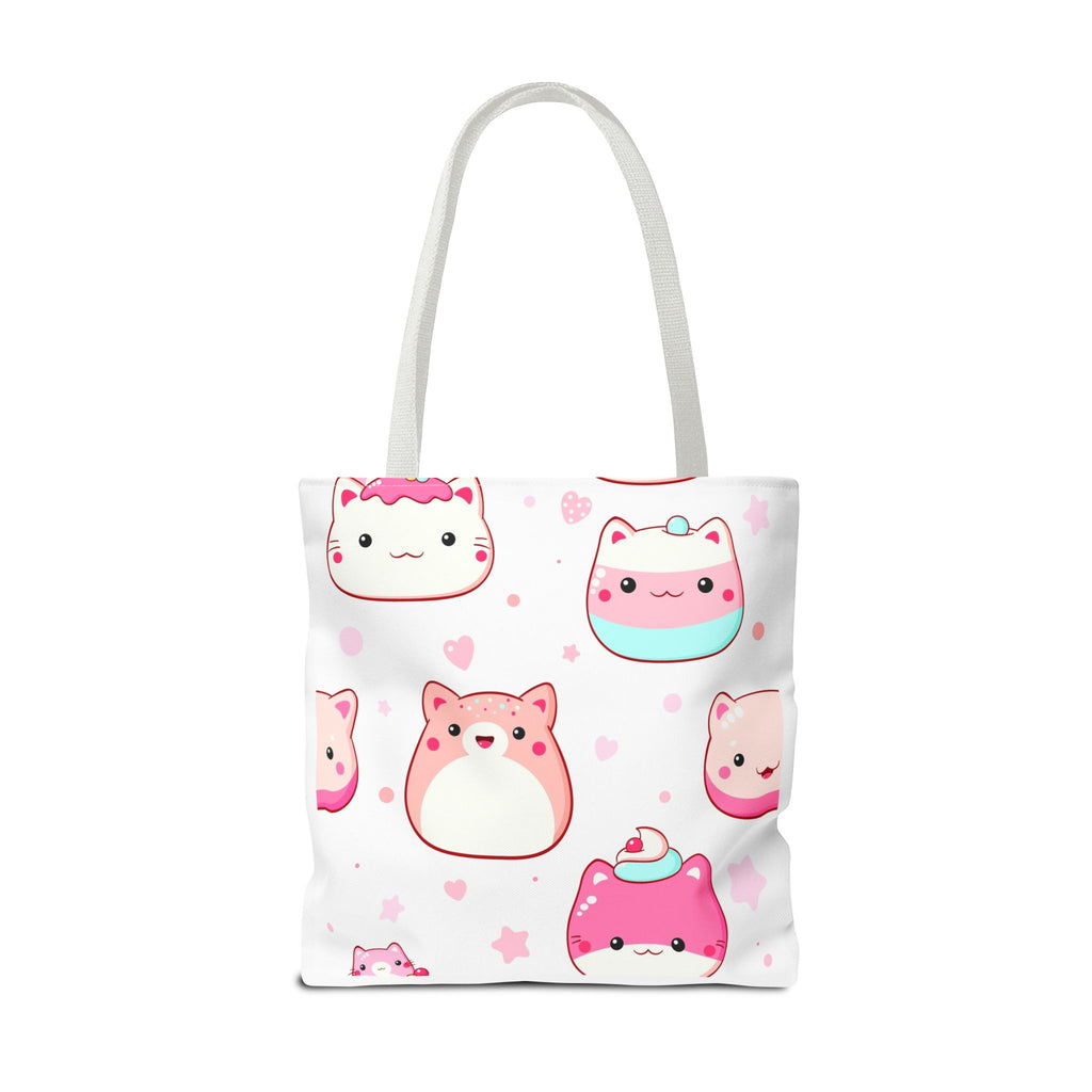 Cute Kawaii Cat Squishies Tote Bag â€” "So Sweet" All-Over Print