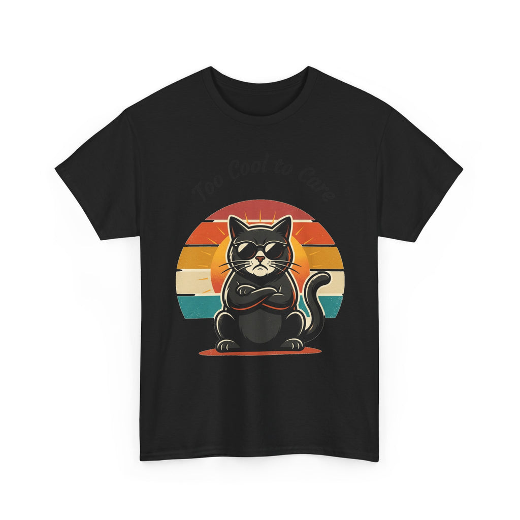 Too Cool to Care Cat Tee